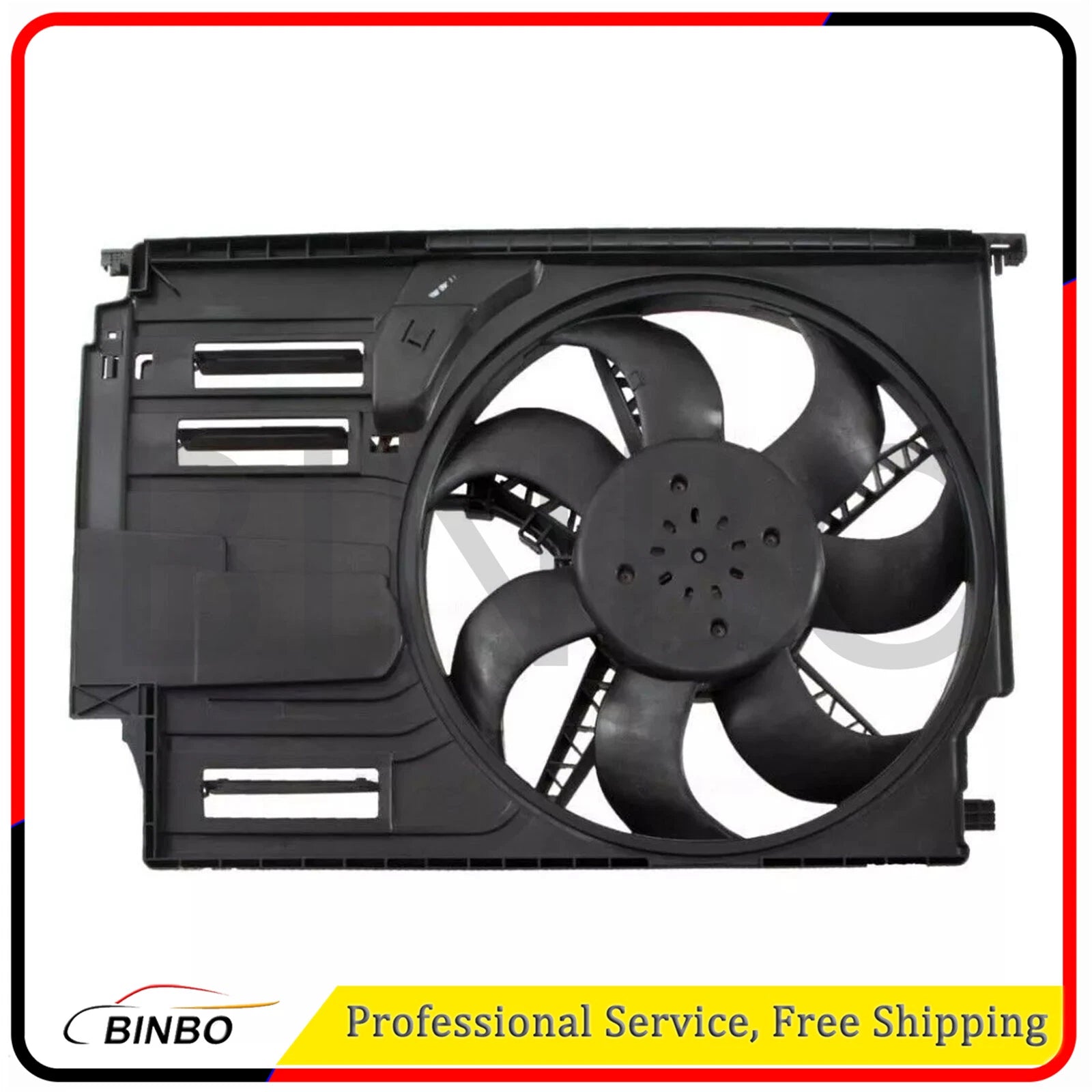 Radiator Fan Assembly Fit For 2016-2020 Mini Cooper Clubman Plastic Shroud 07FC0E-D4 - KOEEK