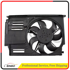 Radiator Fan Assembly Fit For 2016-2020 Mini Cooper Clubman Plastic Shroud 07FC0E-D4 - KOEEK