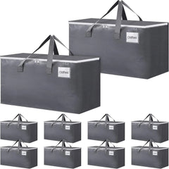 Large moving boxes with zippers and handles, 76 liters, 10 pieces per pack. 07FC0E-D4 - KOEEK