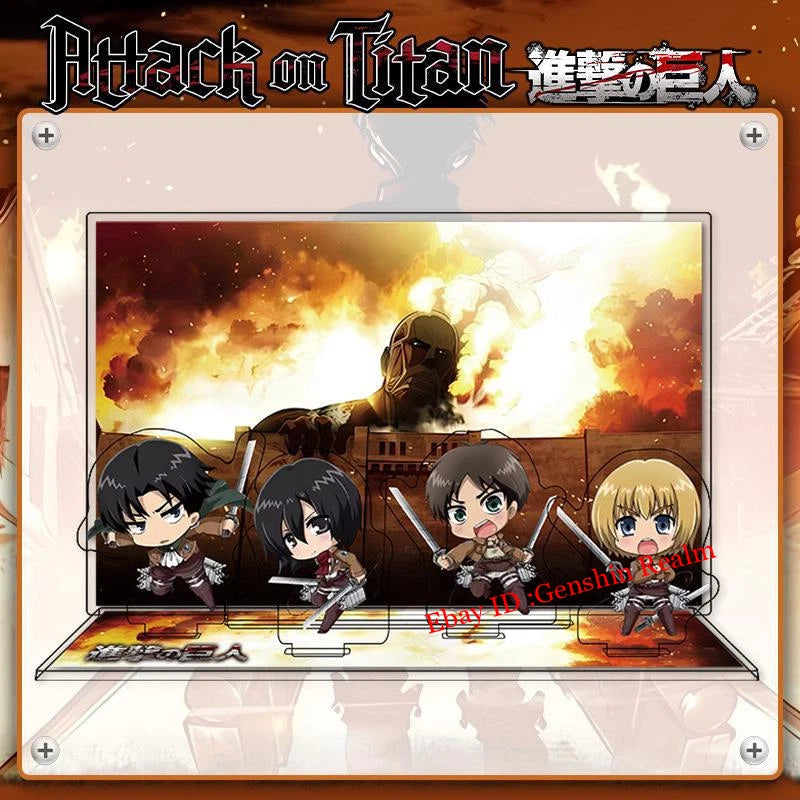 Anime Attack on Titan Mikasa Deluxe Acrylic Desktop Stand Figure Collection 07FC0E-D4 - KOEEK