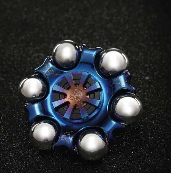 Titanium Alloy Hand Twisting Spinning Top Gyro Gyroscope Spinner Top Toys 07FC0E-D4 - KOEEK