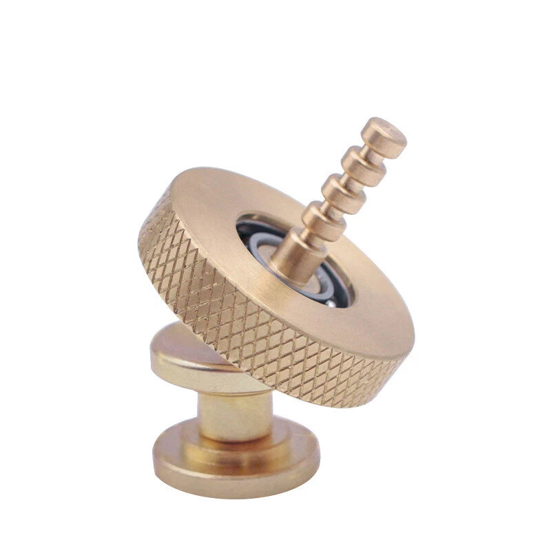 EDC Brass Hand Twisting Spinning Top Gyro Ceramic Bead Gyro Toy EDC Toy Gift 07FC0E-D4 - KOEEK