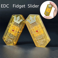 Outdoor Novelty Paper Plane EDC Fidget Slider Push Fidget Toys PEI Stress Relief 07FC0E-D4 - KOEEK