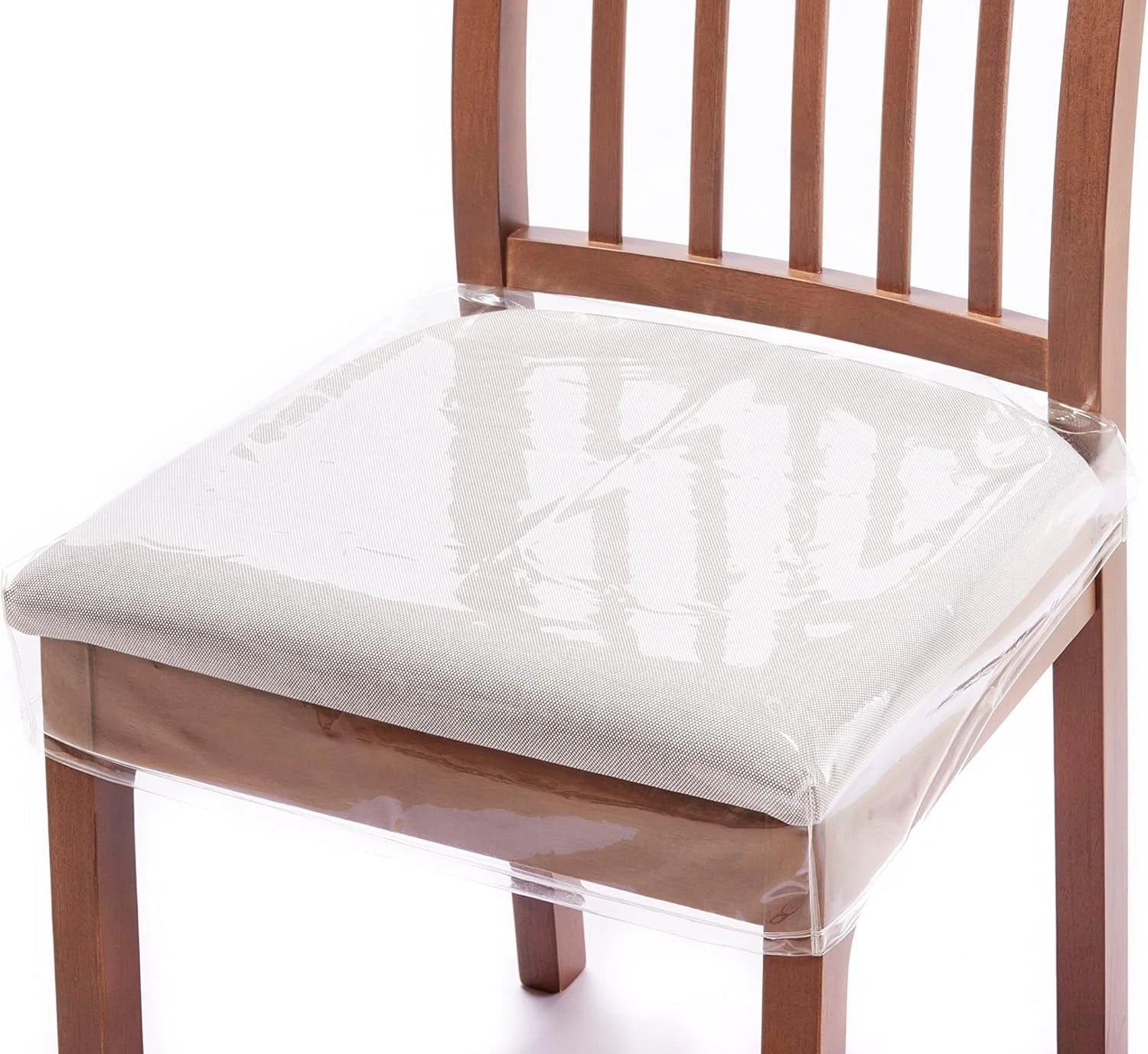 Set of 4 plastic dining chair seat covers (20 wide x 17 deep x 4 high) 07FC0E-D4 - KOEEK