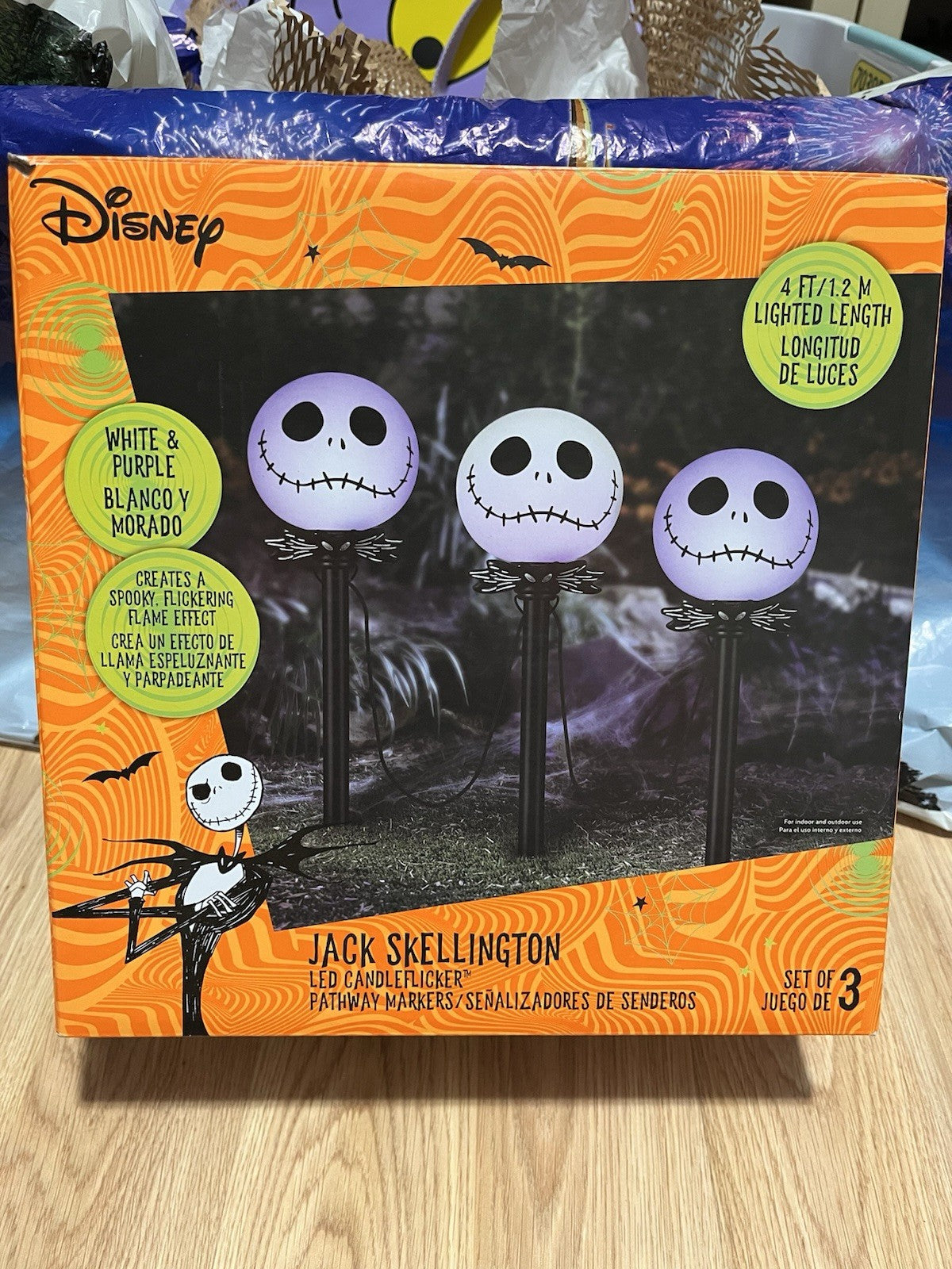 The Nightmare Before Christmas Jack Skellington LED CandleFlicker Pathway Lights 07FC0E-D4 - KOEEK