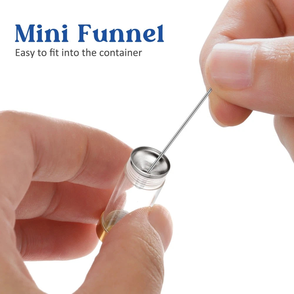 1 Set of Mini Funnels Set Stainless Steel Urn Funnel Filler Kit for Ashes 07FC0E-D4 - KOEEK