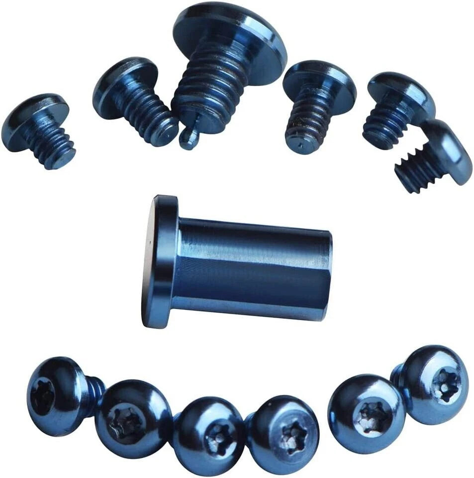 EDC Titanium Blue Screw Set Pivot Nail Dress Kit For Benchmade Bugout 535 07FC0E-D4 - KOEEK