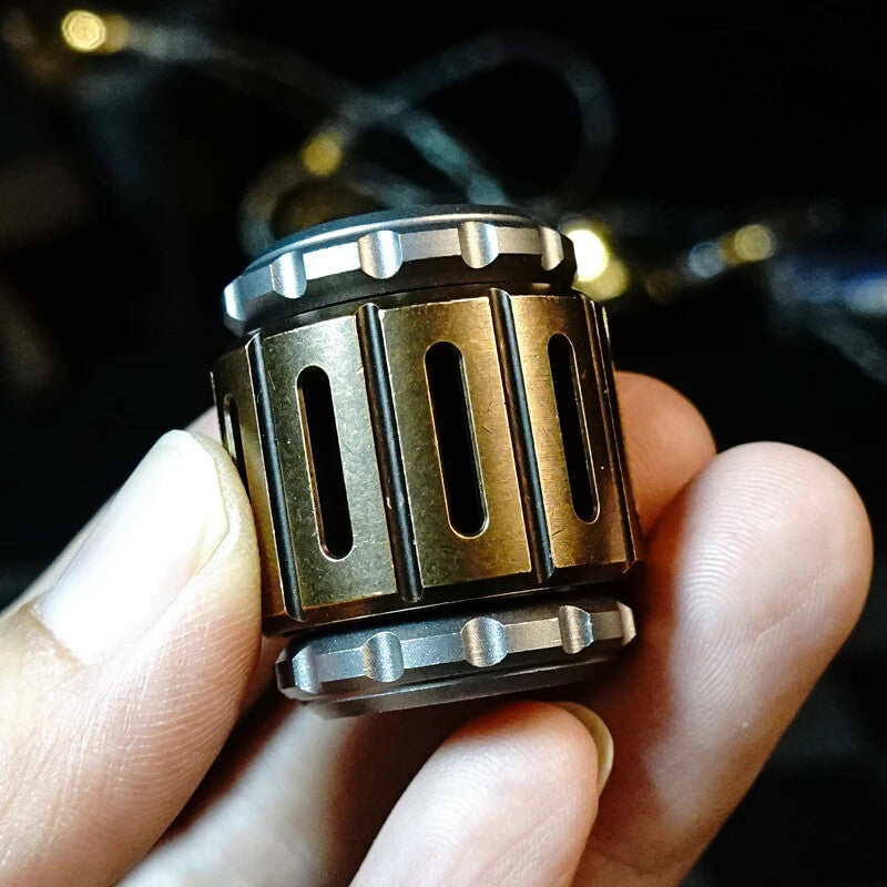 Titanium Copper Pendant EDC Bead Fidget Spinner Fingertip Gyro Adult Fidget Toy 07FC0E-D4 - KOEEK