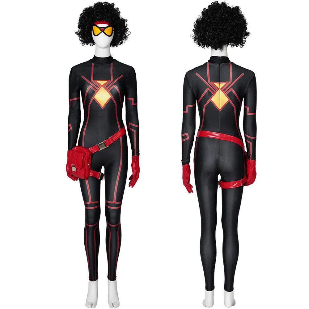 Spider-Woman Across the Spider-Verse Cosplay Costume Jessica Drew Outfit Wig Bag 07FC0E-D4 - KOEEK