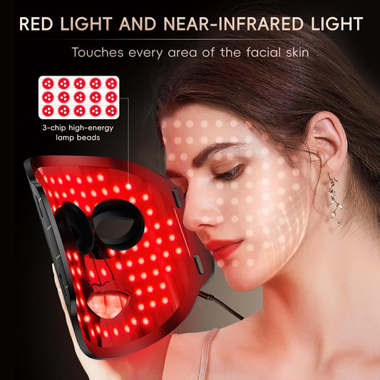 ny 7 Farger LED Light Photon Face Mask Rejuvenation Skin Facial Therapy Rynkemaske