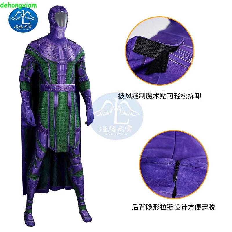 Ant-Man 3 Kang the Conqueror Men Costume Cosplay Bodysuit Cloak Outfit Halloween 07FC0E-D4 - KOEEK
