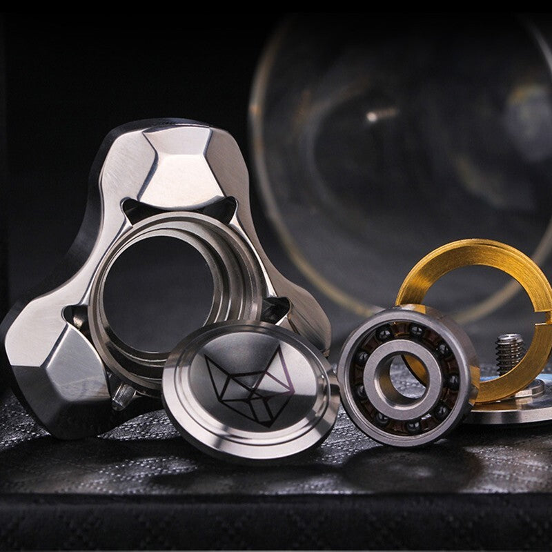 Fidget Hand Spinner Edc Toy Silent Bearing Metal Finger Gyro Relieve Stress Gift 07FC0E-D4 - KOEEK