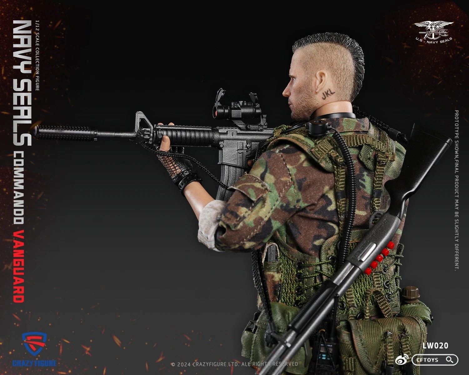 CFTOYS Special Assault Team-Top 1/12 Soldier Action Figure Model Collection 6'' CFTOYS - KOEEK