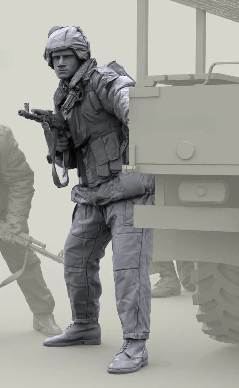 1/16 Resin Figure Model Kit Russian Internal Troops Unassembled Unpainted 07FC0E-D4 - KOEEK