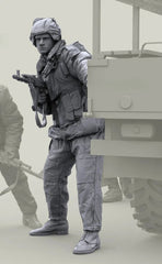 1/16 Resin Figure Model Kit Russian Internal Troops Unassembled Unpainted 07FC0E-D4 - KOEEK