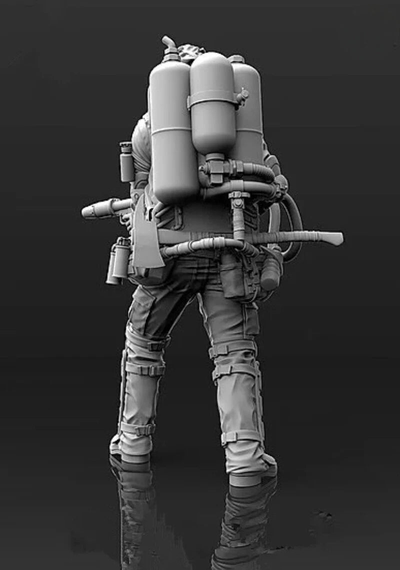 1/35 Resin Figure Model Kit Modern Special Forces Soldier Unassambled Unpainted 07FC0E-D4 - KOEEK
