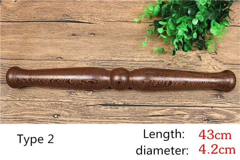 Tai Chi Qigong Ruler Martial Arts Tai Chi Kungfu Bang Sticks Polished Solid Wood 07FC0E-D4 - KOEEK