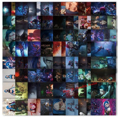 120Pcs Anime Arcane：League of Legends Jinx Waterproof Stickers Decoratio Gift 07FC0E-D4 - KOEEK