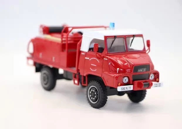 1/43 Alloy SIMCA Unic Fire Truck Model Vintage Fire Engine Collectible Desktop 07FC0E-D4 - KOEEK