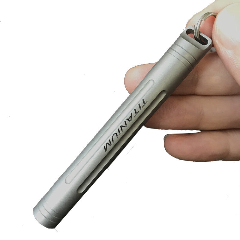 EDC Outdoor Key Titanium TC4 Multi Tools Set Holder Toothpick Tweezers Earpick 07FC0E-D4 - KOEEK