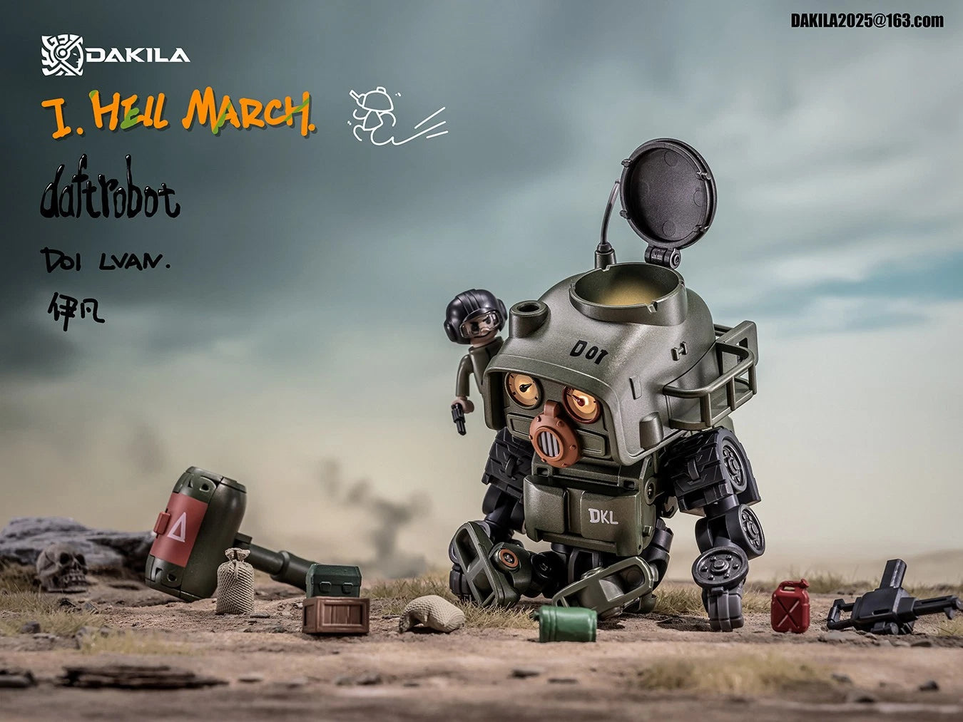 In Stock DAKILA DAFTBOTS D01 LVAN Ivan Robot Collectible Action Figure Model DAKILA - KOEEK