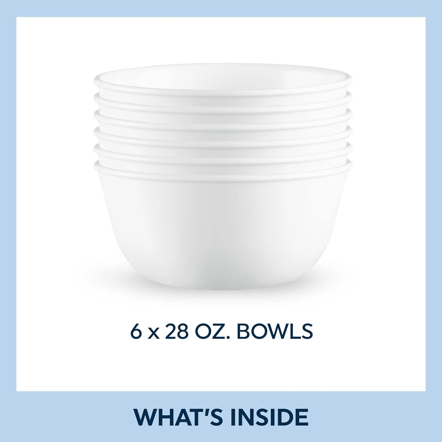 28-oz Soup/Cereal Bowls Set of 6, Chip & Crack Resistant Dinnerware Bowls 07FC0E-D4 - KOEEK