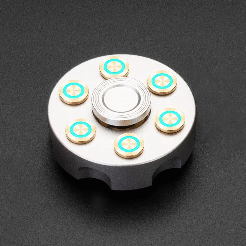 Revolver Clip Luminous Fidget Spinner EDC Metal Hand Spinner Adult Fidget Toys 07FC0E-D4 - KOEEK
