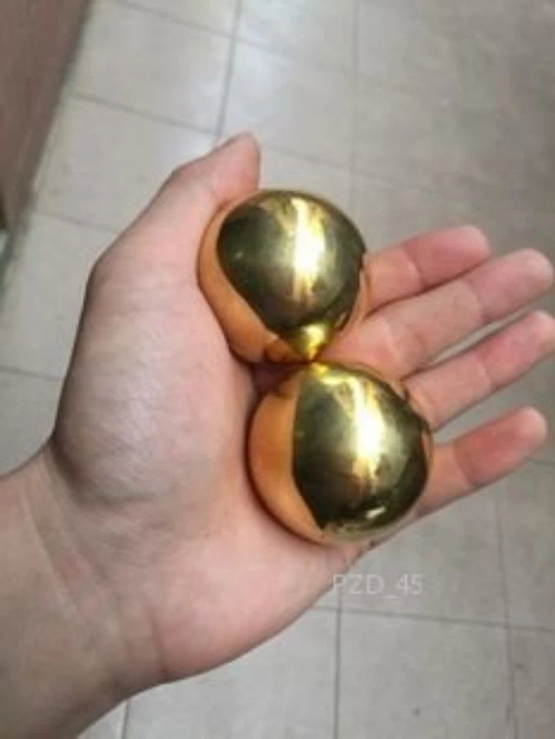 Kungfu Solid Brass Beads 40mm Martial Arts Fitness Ball Props 07FC0E-D4 - KOEEK
