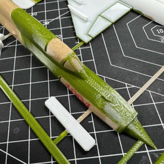 MiG-21 3D Printed Aircraft Model with Stand Hungarian Air Force Camo Desktop Dec 07FC0E-D4 - KOEEK