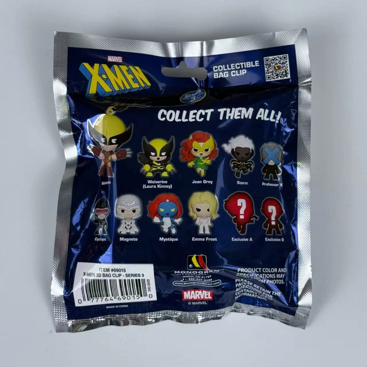 Marvel X-Men Series 3 3D Vinyl Bag Clip Mystery Random Collectible Monogram 07FC0E-D4 - KOEEK