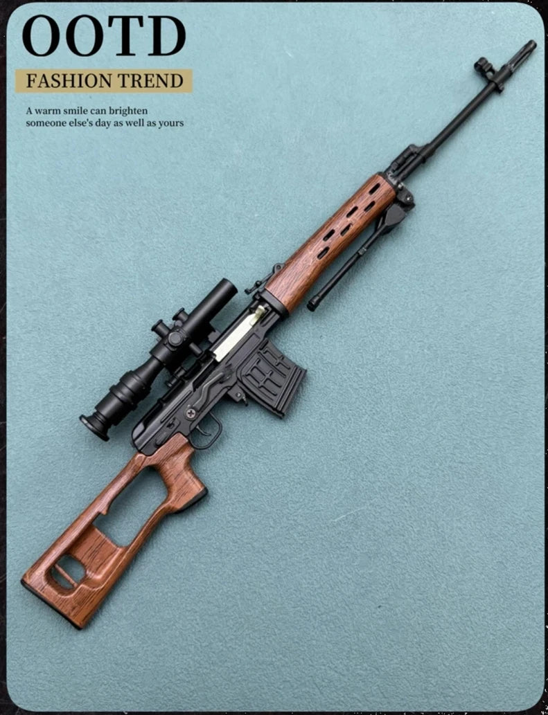 1/3 Scale SVD Sniper Rifle Metal Non-Firing Model Kit Removable Parts Display 07FC0E-D4 - KOEEK