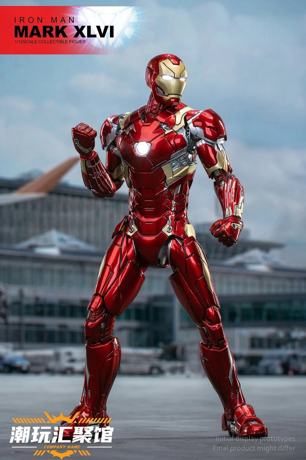 Comicave CS Iron Man MK46 Metal Alloy Action Figure 1/12 Light Model In Box 16cm COMICAVE - KOEEK