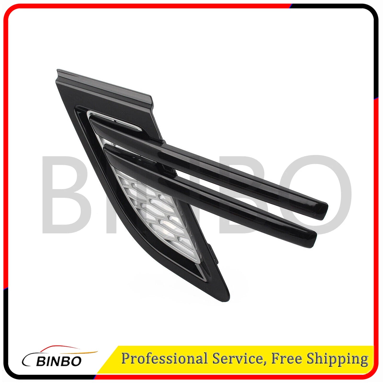 Front Fender Air Vents Grill Silver W/Black Trim L For Range Rover Sport 14-17 07FC0E-D4 - KOEEK