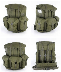 US ALICE Field Pack w/ Shoulder Straps Backpack Rucksack Medium LC1 OD Green 07FC0E-D4 - KOEEK
