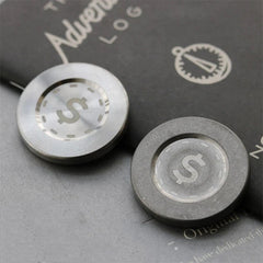 Coin Fidget Toy EDC Toy Titanium Fidget Spinner Toy Fun Stress Relief Toys Gifts 07FC0E-D4 - KOEEK