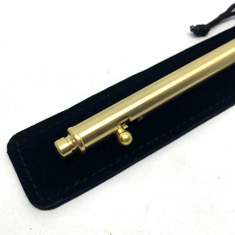 Outdoor EDC Solid Brass Practical Ball Pen Signature Pen Metal G2 Refills EDC - KOEEK