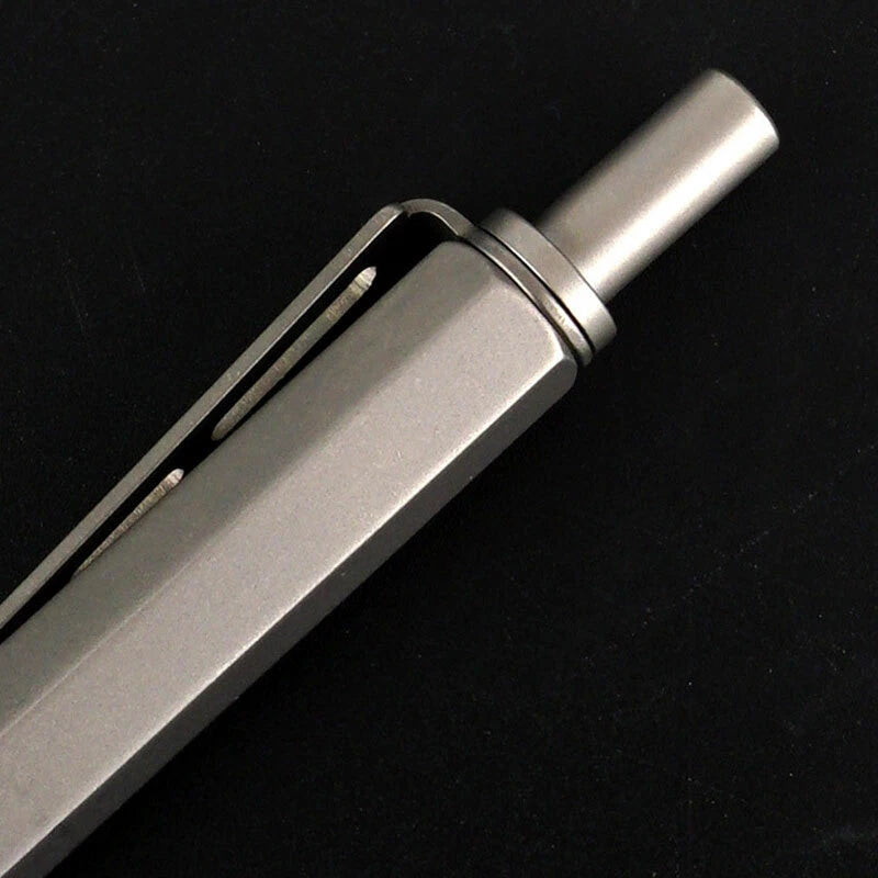 Titanium Alloy Pocket Ballpoint Pen Portable Tactical Signature Working Pen EDC 07FC0E-D4 - KOEEK
