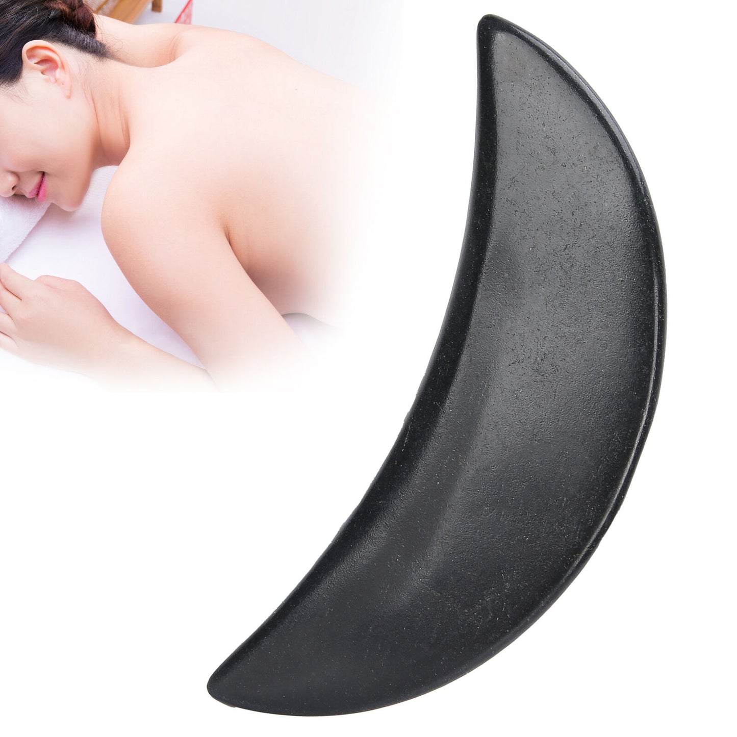 new Natural Basalt Hot Cold Gua Sha Massager Stone Back Scraping Release SPA Therapy koeek - KOEEK