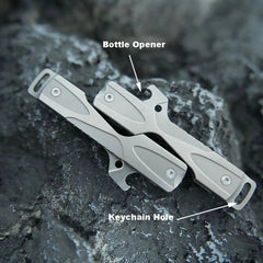 Keychain Multi Tools PP Bottle Opener Outdoor Decompression Toy for Men EDC Gift 07FC0E-D4 - KOEEK