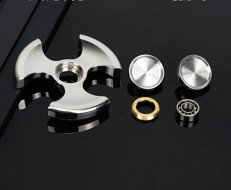 Pure Steel Fidget Hand Spinner Finger Gyro Toys EDC Focus Stress Reliever gift 07FC0E-D4 - KOEEK