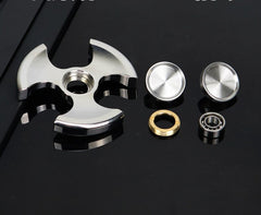 Pure Steel Fidget Hand Spinner Finger Gyro Toys EDC Focus Stress Reliever gift 07FC0E-D4 - KOEEK