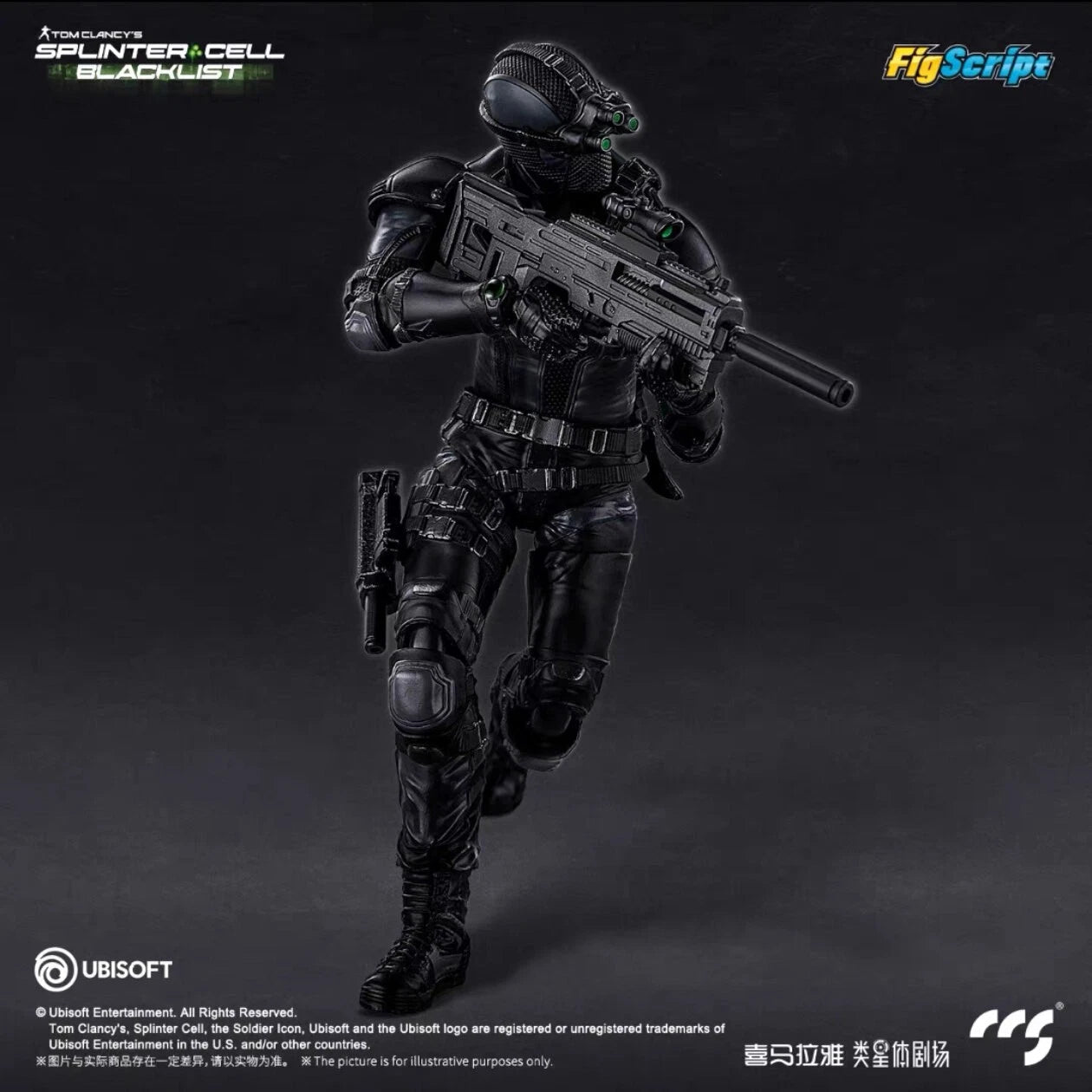 CCSTOYS FigScript Sam Fisher Tom Clancy's Splinter Cell Blacklist Action Figure CCSTOYS - KOEEK