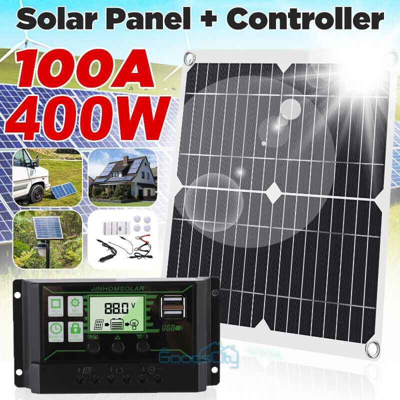 ny 800W Watt fleksibelt solcellepanel 12V Mono Home RV Rooftop Camping Off-Grid Power