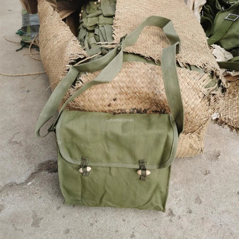 Surplus Chinese Army Military T67 Canvas Bag Pack Surplus Accessory Pouch 1980 07FC0E-D4 - KOEEK