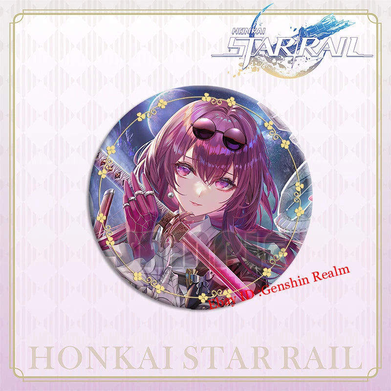 Anime Honkai: Star Rail Figure Metal Pin Brooch Badge Art 6Pcs/Set Display Gift 07FC0E-D4 - KOEEK