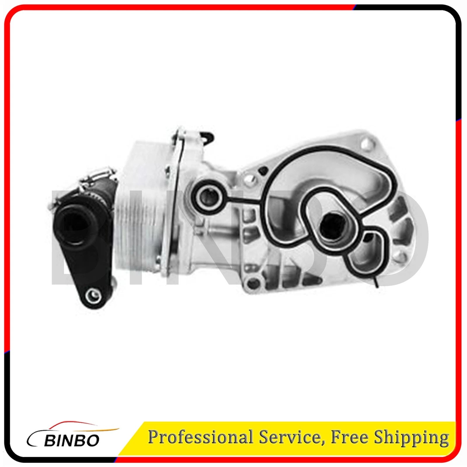 Engine Oil Cooler Filter Housing Assembly for Land Rover LR2 2008-2015 LR004287 07FC0E-D4 - KOEEK