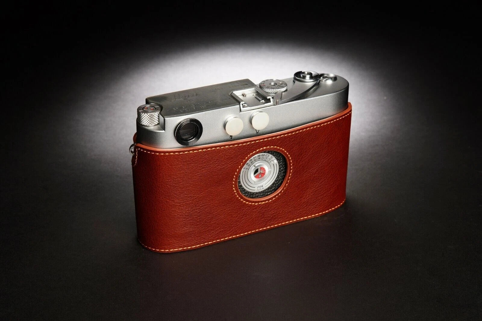 Real  Leather Half Camera Case Bag Cover for Leica MP M6 M4 M3 M2 M1 MDa 07FC0E-D4 - KOEEK
