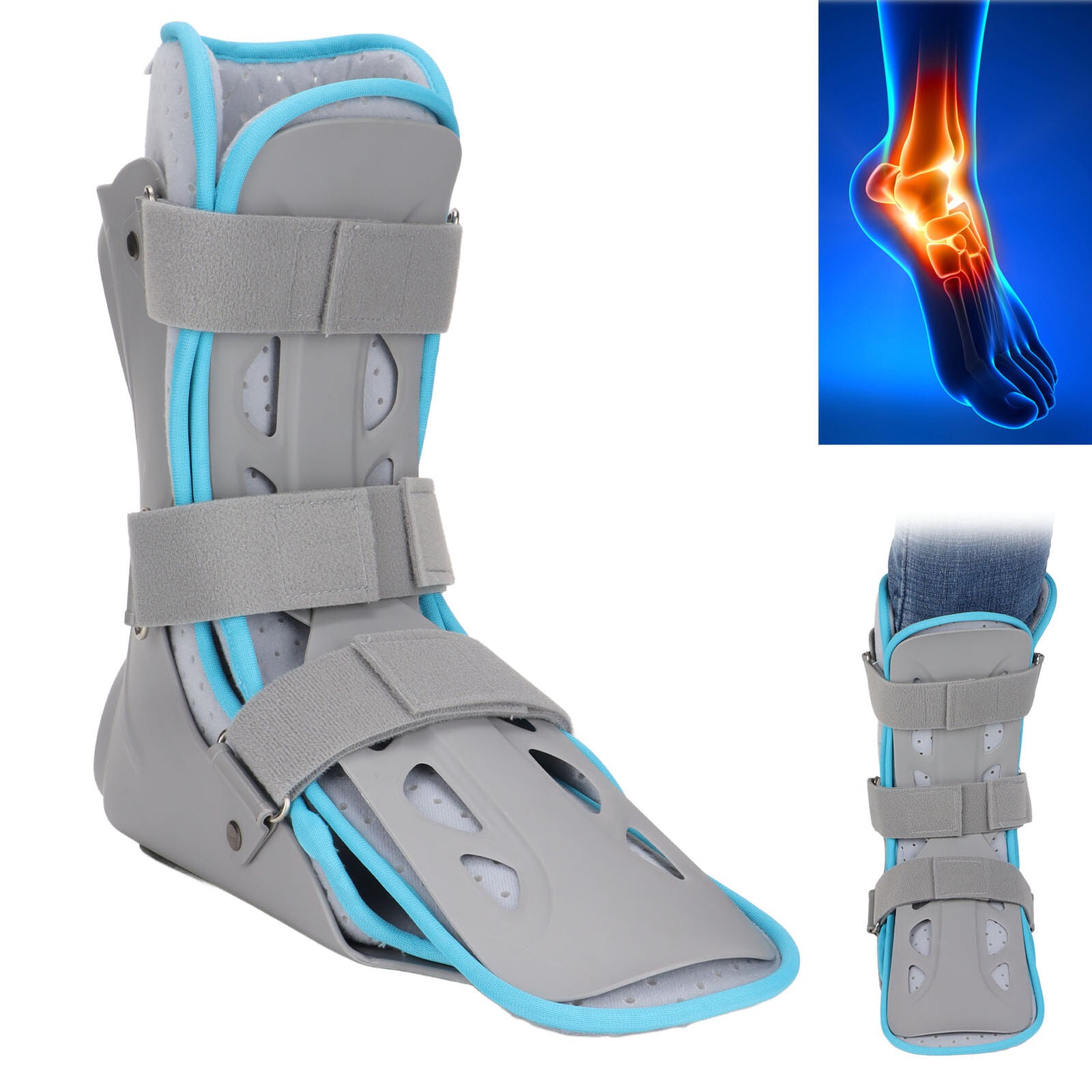 new Ankle Brace Tightness Fracture Recovery Ankle Fixing Splint Baffle(Right ) HGF koeek - KOEEK