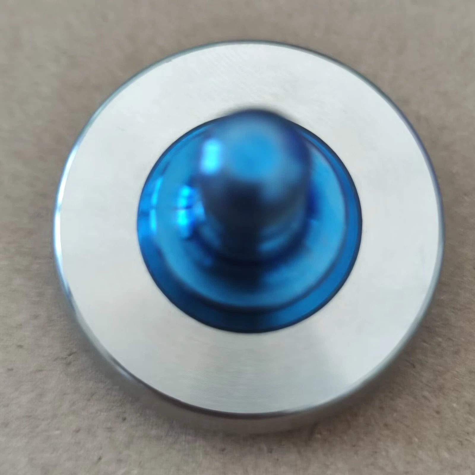 Titanium+Stainless Steel Spinning Top Finger Spinner Ceramic Bead Fidget EDC Toy 07FC0E-D4 - KOEEK