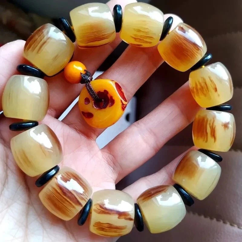 China Tibetan Vintage Jewelry Accessories Men's Bucket Bead Bracelet 07FC0E-D4 - KOEEK